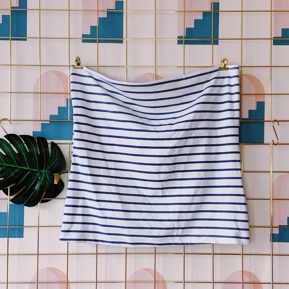 Zara striped tube top